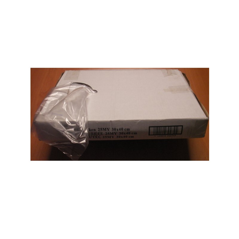 Sachet LDPE 30x40cm 25my Transp.- Bte 1000pcs